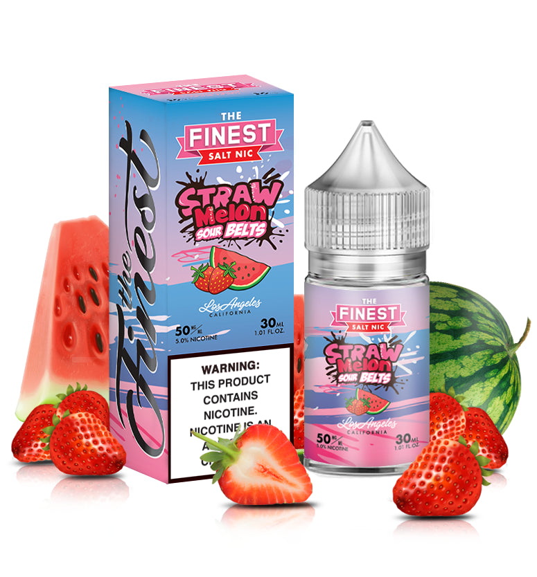 Straw Melon Sour Belts - Salt Nic